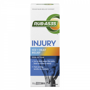 Injury Ice to Heat Relief Cream